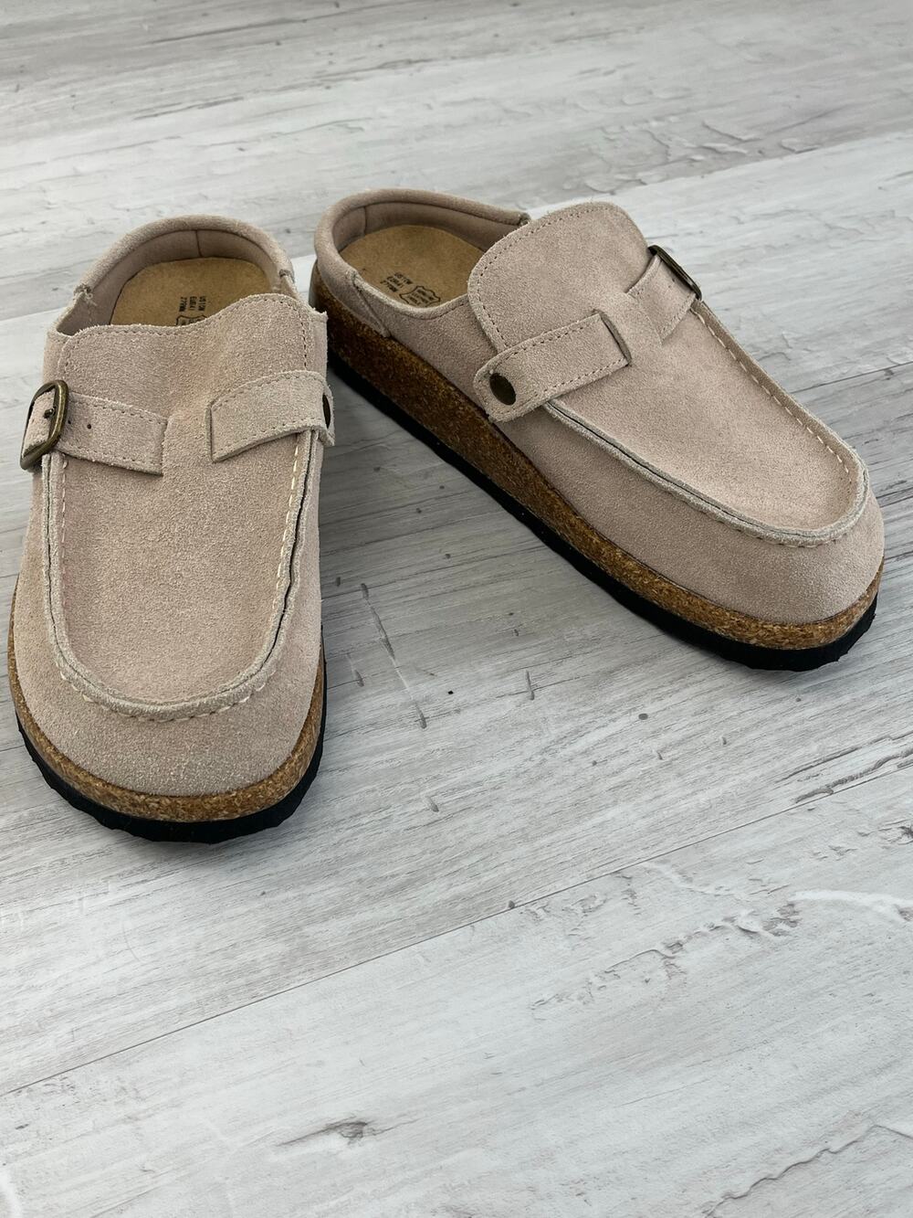 Project Cloud Memory Foam Cork Lightweight Basic Buckle Slip On Clog Shoes 10M